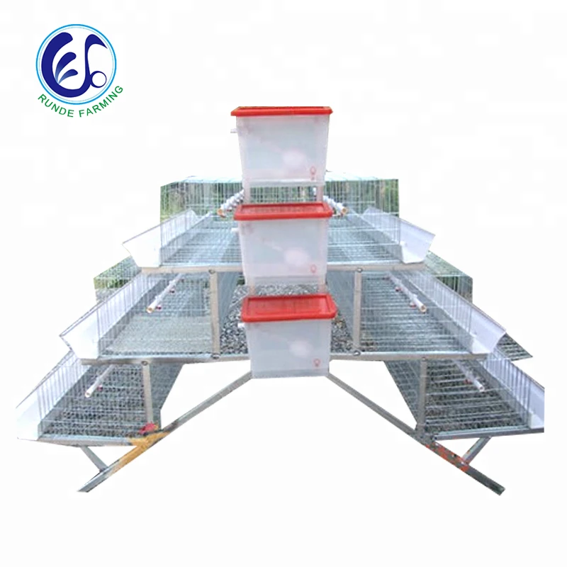 Factory supply 3/4 tiers chicken layer cages