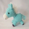 fashion Christmas design yarn diy gift crochet yellowl horse the unicorn kit for kids handwork for adult Xmas