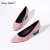 Import Fashion chunky footwear pump shoes square toe block heel leather dress pumps women shoes from China