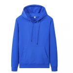 Fashionable Breathable 330g Classic White Gym Cotton Hoodies For Men