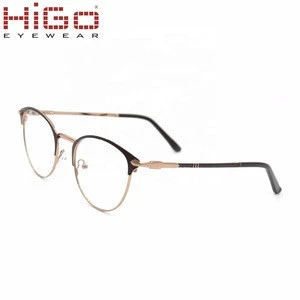 Fashionable Stainless Steel Eyewear China Retro Cat Eye Spectacles New Optical Glasses for Gold Metal Eyeglass Frame