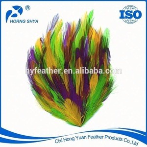 Feather Factory Delicate Customized Various Designs  Furnace hackle feather pads  saddle pad wholesale for Headband pad saddle