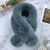 Import Female autumn winter new fur thickening warm scarf pure color wool balls cross students and children from China