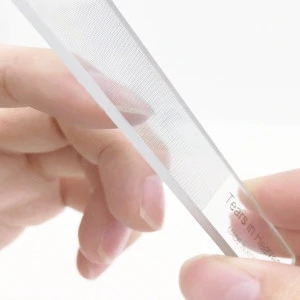 file nail glass with case small nano shiner glass nail file mad of glass
