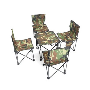 Fishing Metal Foldable Camping Outdoor Furniture Traveling Beach Folding Portable Table And Chair Set