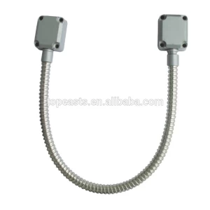 Flexible Stainless Steel Armored Door Loop Zinc plated with Nylon ends