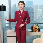 Flight attendants uniform aviation college professional suit suit women hotel high-speed rail flight attendant beautician work c