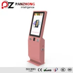 Floor Standing Visa / EMV Payment Self Service Restaurant Ordering Kiosk