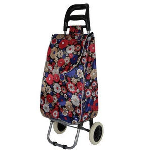 Foldable luggage cart shopping trolley