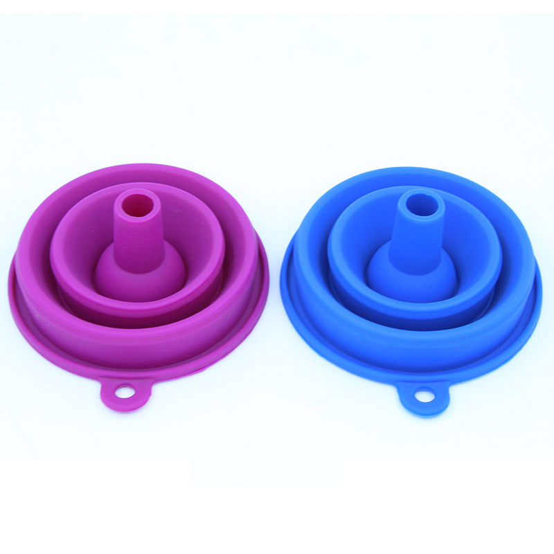 Buy Folding Funnel Silicone Collapsible Silicone Rubber Funnel For ...
