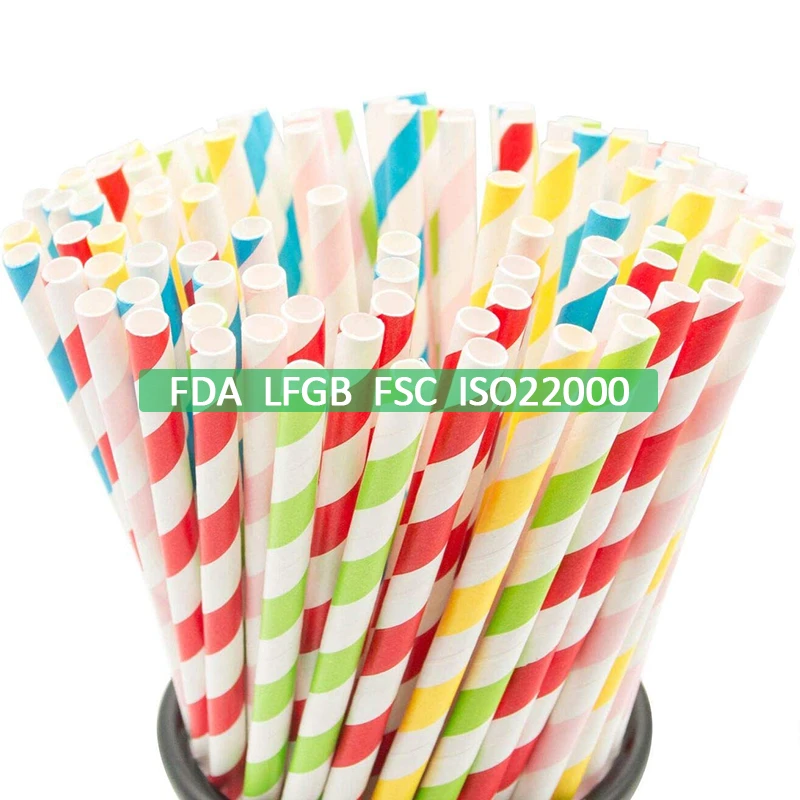 Food Safe Eco Paper Drinking Non Plastic Straw
