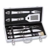 Food Safe Stainless Steel Barbecue Grilling Utensils Portable Aluminium Case BBQ Tools Set Grilling Set