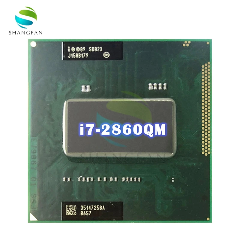 For Intel Core i7-2860QM i7 2860QM SR02X 2.5 GHz Quad-Core Eight-Thread CPU Processor 8M 45W Socket G2 / rPGA988B