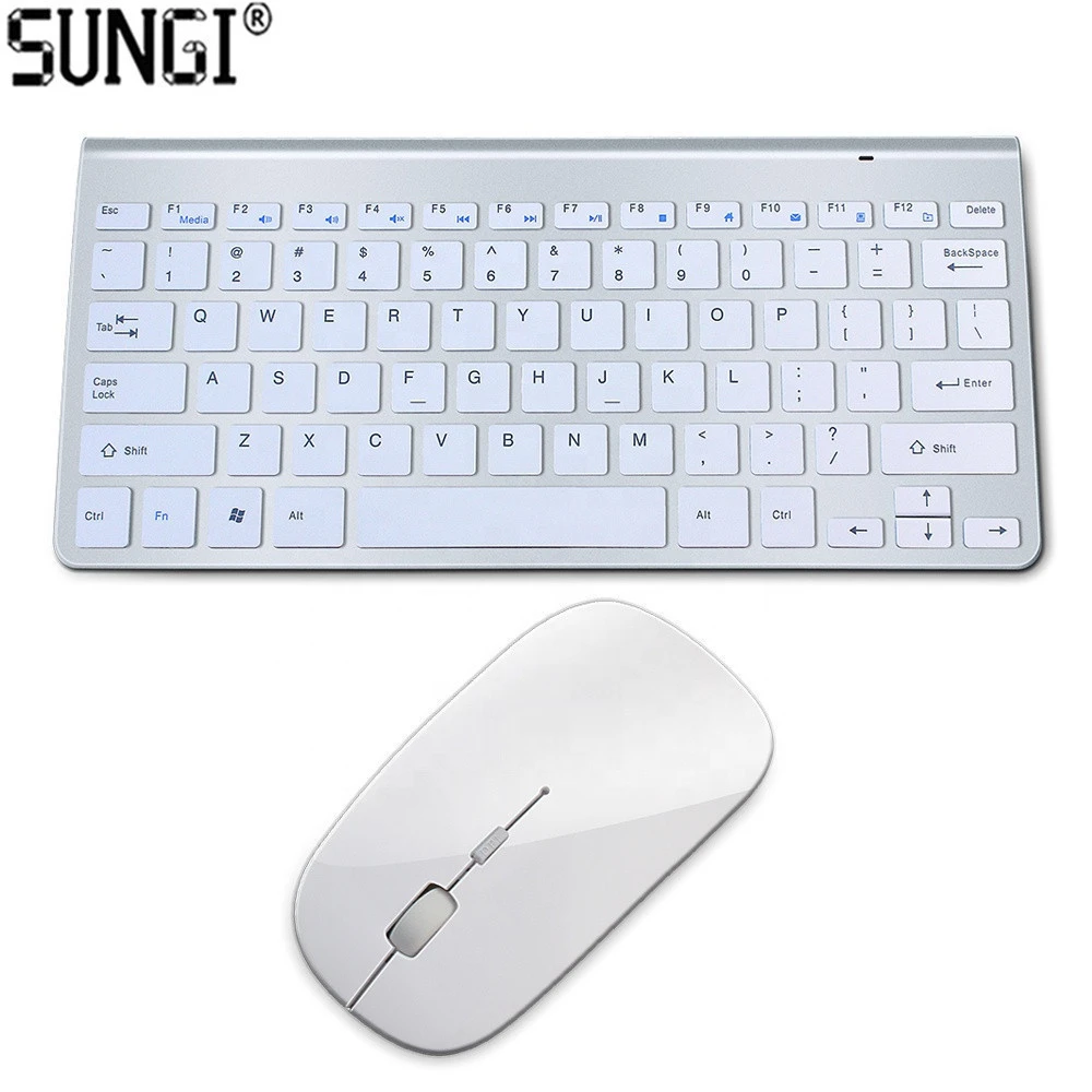 Freee Sample Great Quality Ultra Slim 2.4Ghz wireless keyboard and mouse Combo for Apple Computer