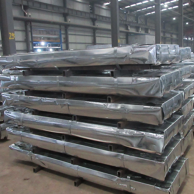 Galvanized Steel Corrugated Roofing Sheets Z30-275g Zinc Coated Steel Roof Sheet For Metal Building Panels