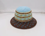 GAODA Summer Winter Hats Luxury Unisex Cotton Yarn Raffia Straw Custom  Panama Cowboy Bucket Visor Hats