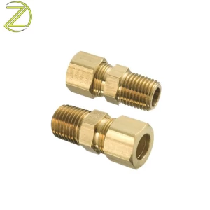Garden Hose Connectors Aluminum Pipe Stainless Steel Fittings Tube Male Brass Water Brass Knurling Connector
