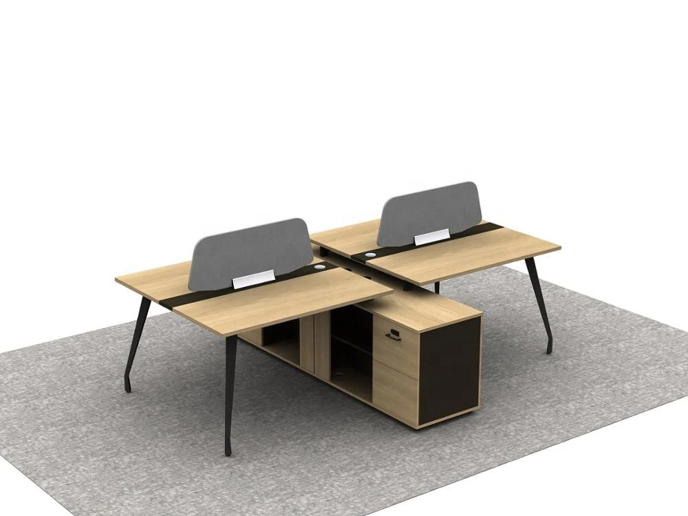 Gcon factory OEM Modern design 4 person office furniture workstation 4 seater workstation
