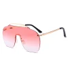 GesendaGradient Pink Italy design One-Piece CE UV400 sunglasses Oversized Eyewear Unisex