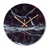 Glass Marble Round Wall Clock Promotion Creative UV Printing Watches For Wall Decoration