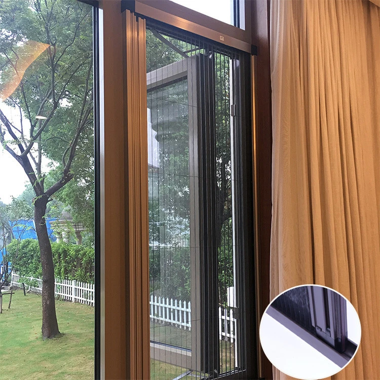 GM sample _ Mini GB type Durability pleated left insect screen windows with special anti - wind device