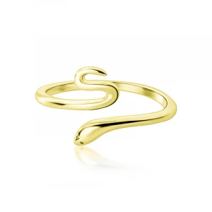 Gold Filled Stainless Steel Rings Cool Serpent Ring Infinity Ring Solid 14k Gold Jewelry Wholesale