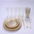 Import Gold Plated disposable plastic Cutlery Silverware Flatware Sets from China