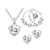 Import Gold Ring 925 Sterling Silver Fashion Pendant Necklace Women Jewelry Set from China