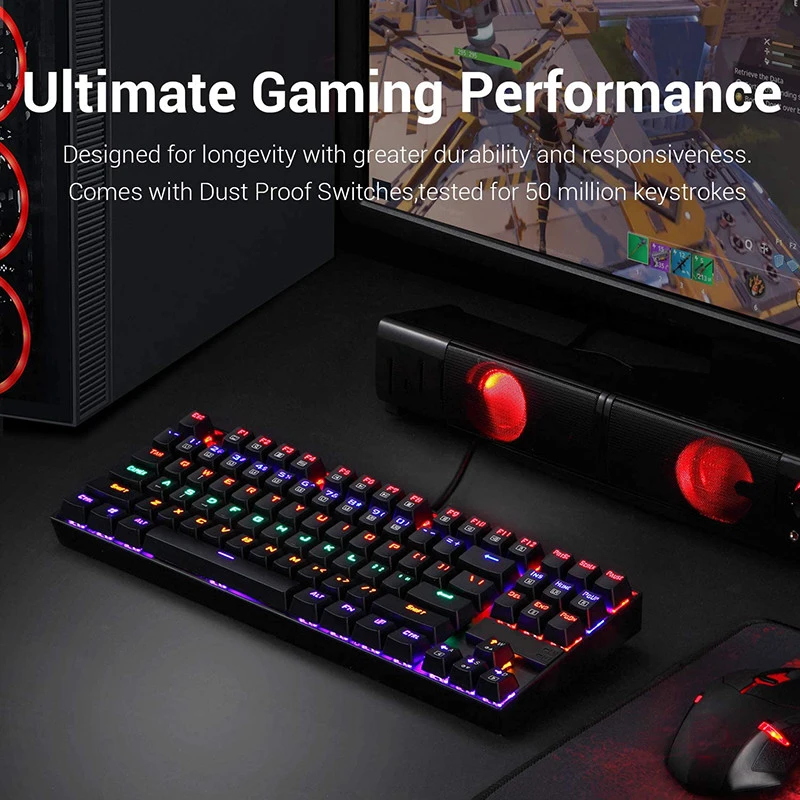 Good Cheap RGB White Mechanical Keyboard Gaming LED Keyboard Wired Combo Custom Logo And Mouse