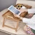 Import Good Quality Bed Reading Or Dining Serving Acacia Wood Tray Bamboo Breakfast Table With Foldable Legs from China