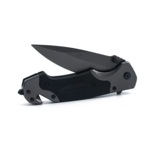 Good sell Black Coating Aluminum Handle Folding Pocket Knife Tactical Combat Survival Knife