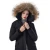 Import Goose feather down jacket winter jacket woman open front womens winter coats fur hooded regular Sleeve from China