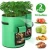 Import green house stackable outdoor garden felt pototo grow bag planting pouch for plants from China