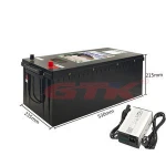 GTK 24V 100Ah 150Ah 200Ah Lithium ion battery pack for Campervans golf trolley golf cart RV solar energy storage motorhome