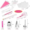Guangzhou supplier 83-pieces pink Icing Tools Decoration Kit Cake piping Nozzles Decorating Tool set