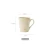 Import Hand-painted color pattern white 320ml ceramic creative coffee mugs with brown rim from China
