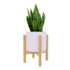 Handmade nice workmanship amazing durability easy assemble suitable house plant wood flower pot stand