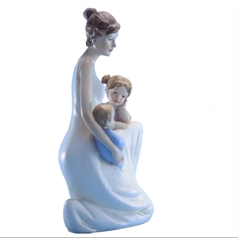 Happy Mother and kids family Resin Gifts and Crafts figurines