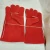 Import Heat Resistant Red Leather Welding Gloves Cow Skin Leather Safety Hand Gloves from China