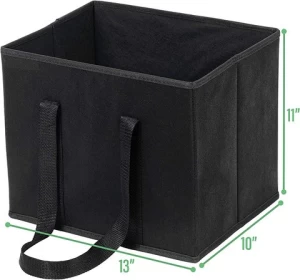 Heavy Duty Tote Reusable Grocery Shopping Bags Shopping Cart Bags Storage Boxes Trunk Organizer
