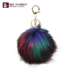 HEC India Popular Wholesale Items Customized 10CM 30G Lady Bag Key Chain Pom Pom Maker