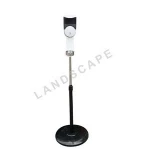 Height adjustable floor standing automatic liquid soap dispenser