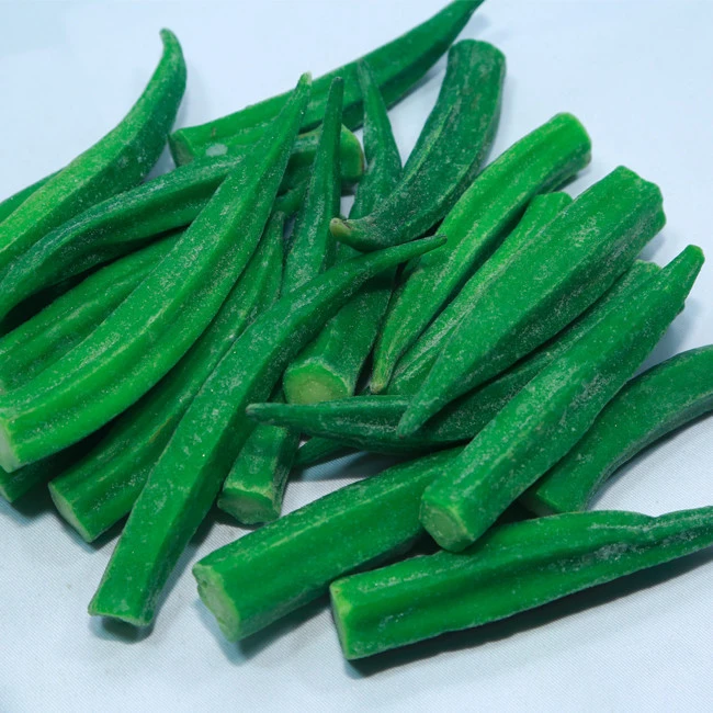 Heilongjiang China New Corp Bulk Supply Frozen Okra Cut Frozen Vegetables Frozen Okra