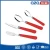 Import High class silver color cute colorful handle stainless steel fork and spoon set from China