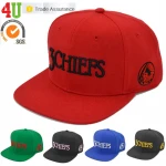 High Crown China Free Customized 3d embroidered Snapback Hats