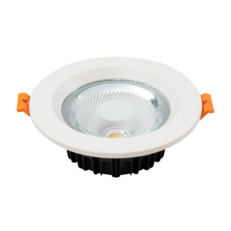 High lumen COB commercial lighting embedded straight downlight round LED downlight