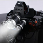 high power  XML-T6 3 bulbs sensor function rechargeable  headlamps