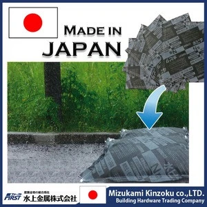 High quality and durable sandbags for Flood defence barriers made in Japan