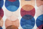 High quality Big circle block small line circle Woven quilted cotton and yarn-dyed jacquard fabric for dress suitcase