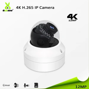 High quality cctv 12mp 4K security ip dome camera system compatibility Software download smart zoon cctv lens H.265 onvif